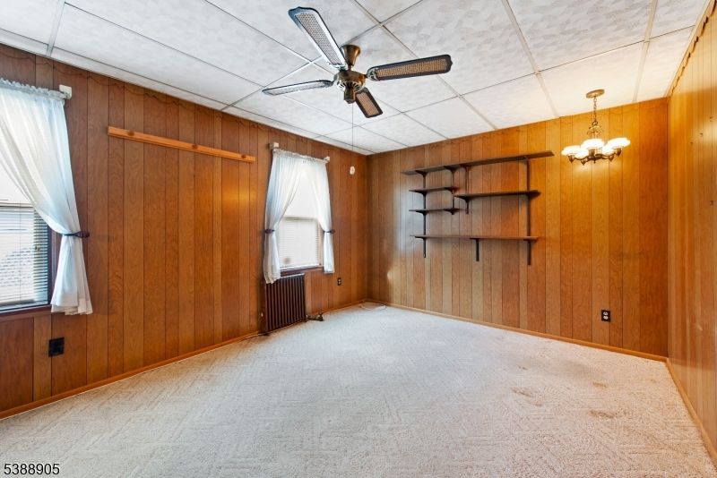 Chandelier, Empty room, Interior, Wooden Walls