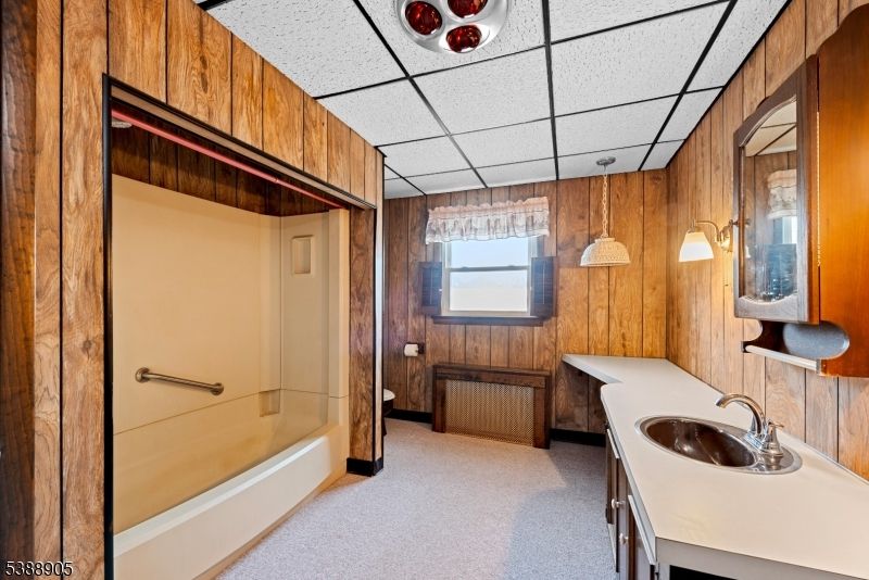 Bathroom, Interior, Wooden Walls