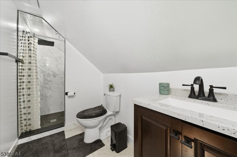 Bathroom, Glass Shower, Interior, Marble Walls