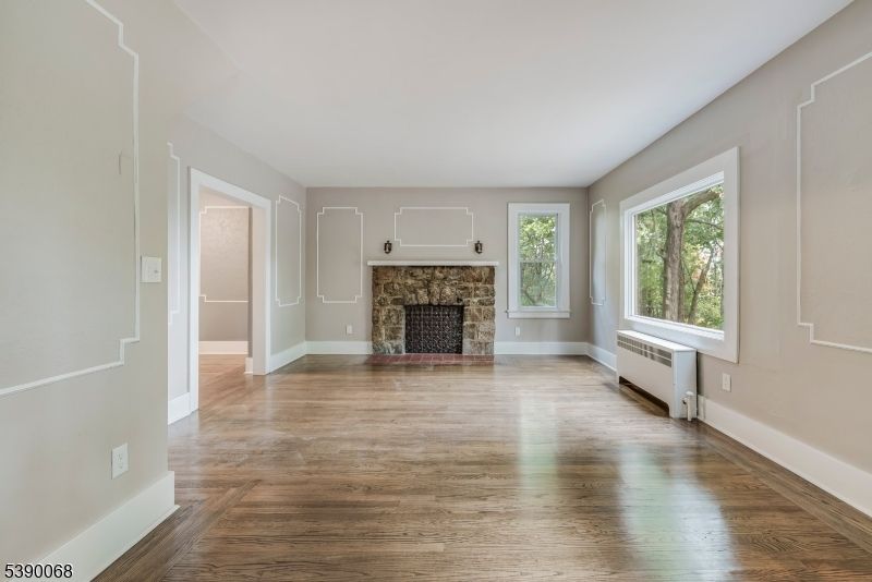 Empty room, Fireplace, Interior, Wood Texture Flooring