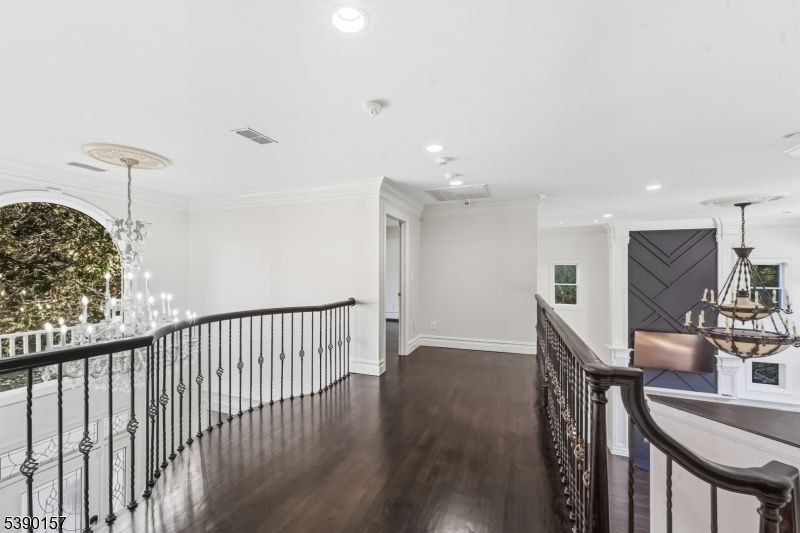 Chandelier, Interior, Recessed Lighting, Wood Texture Flooring
