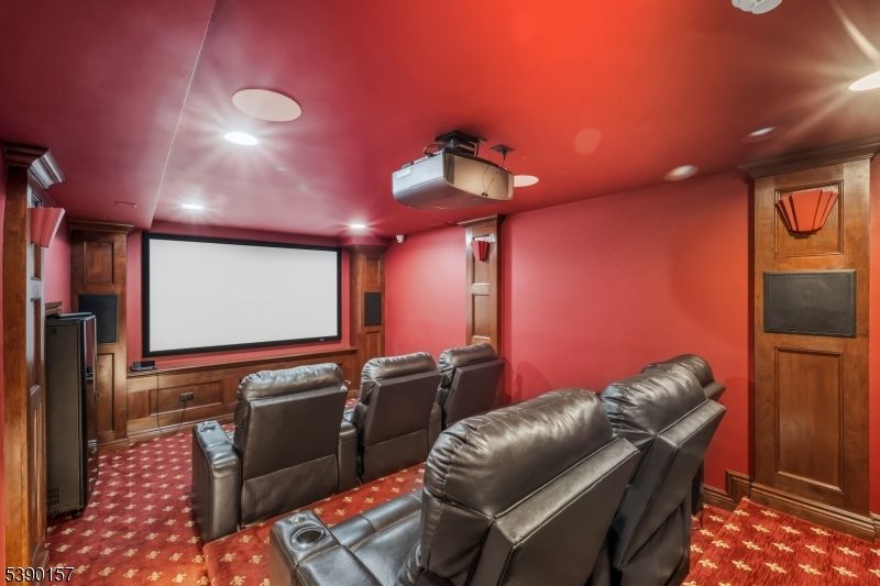 Home Theatre Room, Interior, Projection Screen, Recessed Lighting, Theatre Room
