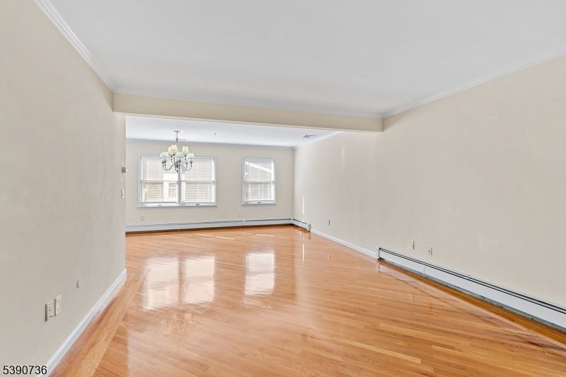 Chandelier, Empty room, Interior, Wood Texture Flooring