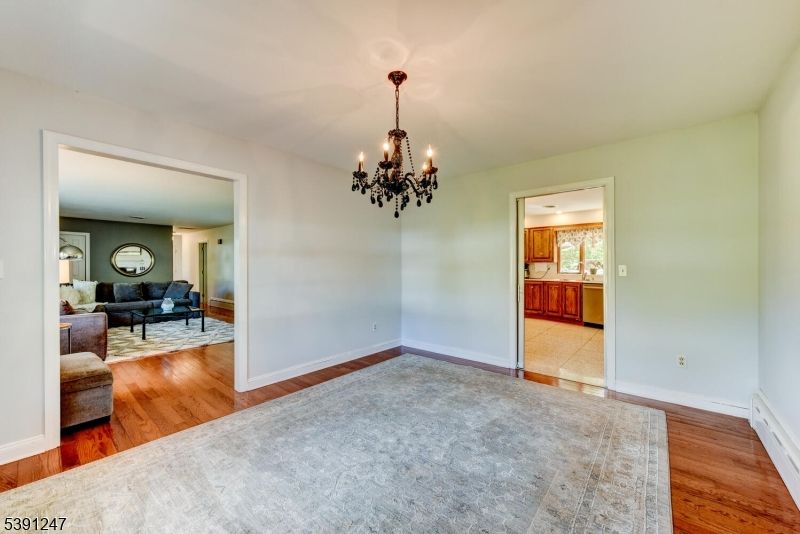 Chandelier, Empty room, Interior, Living room, Wood Texture Flooring