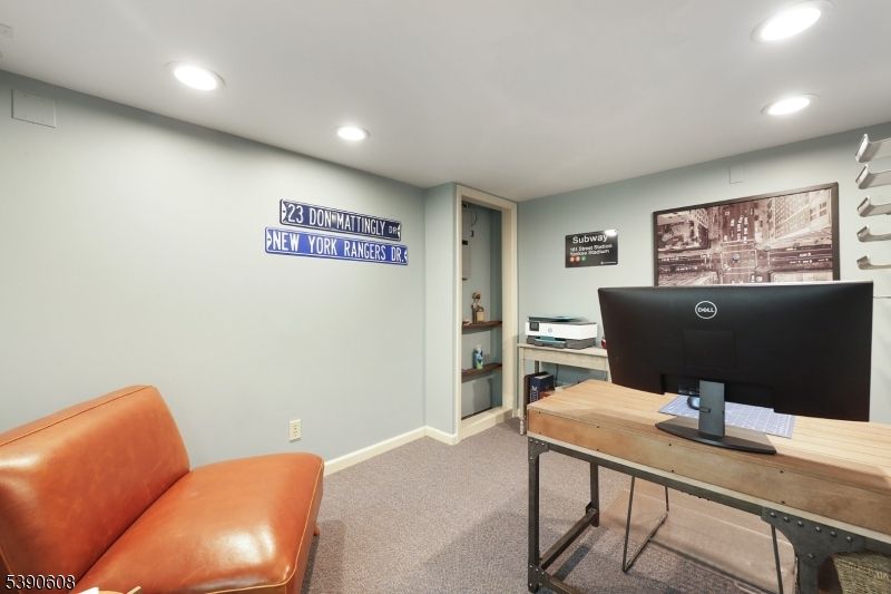 Home Office, Interior, Recessed Lighting