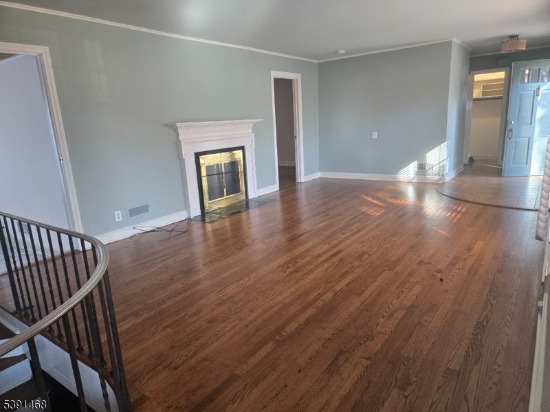 Empty room, Fireplace, Interior, Wood Texture Flooring
