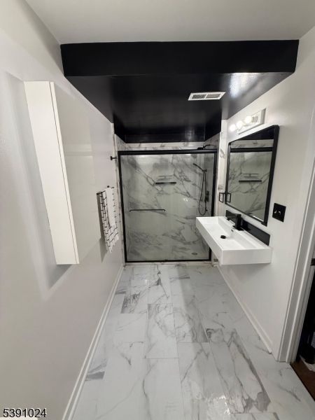 Bathroom, Interior, Marble, Marble Walls