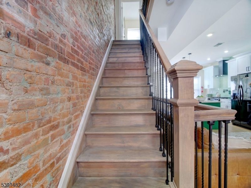 Interior, Kitchen, Recessed Lighting, Stone Walls