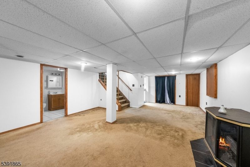 Empty room, Fireplace, Interior, Recessed Lighting