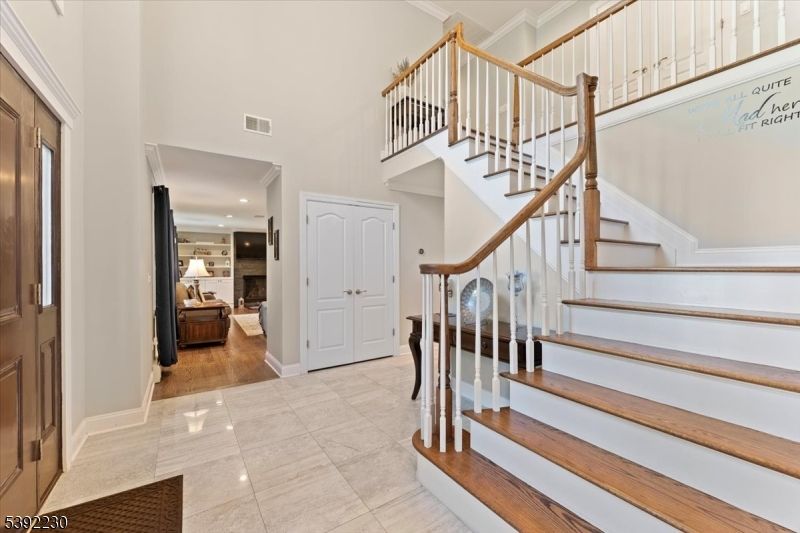 Fireplace, Interior, Recessed Lighting, Wood Texture Flooring