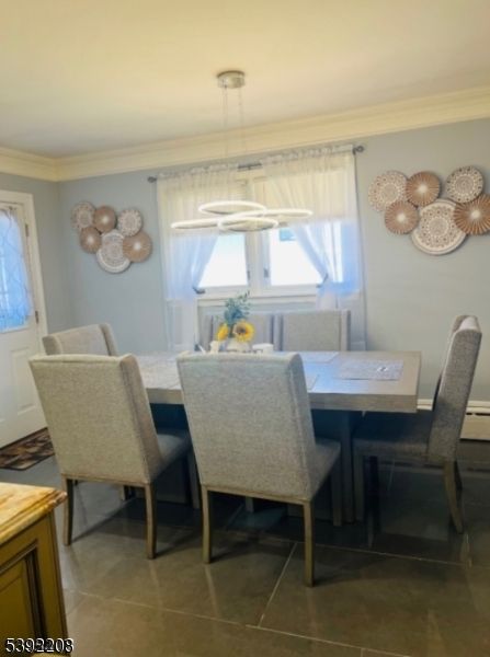 Dining room, Interior, Pendant Lights