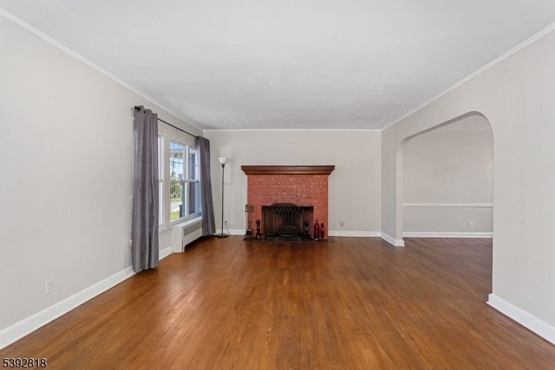 Empty room, Fireplace, Interior, Wood Texture Flooring