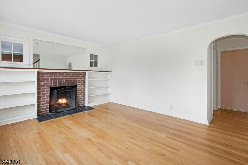 Empty room, Fireplace, Interior, Wood Texture Flooring
