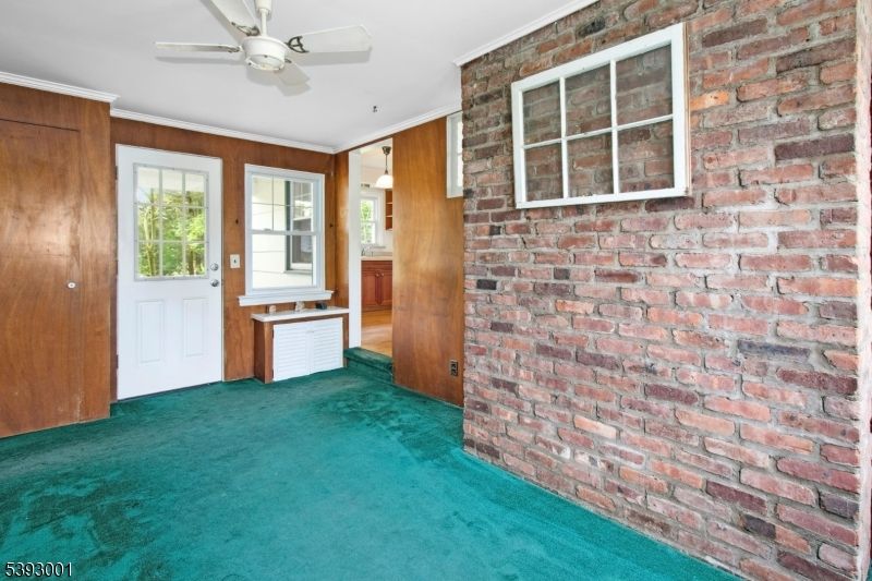 Empty room, Interior, Pendant Lights, Stone Walls