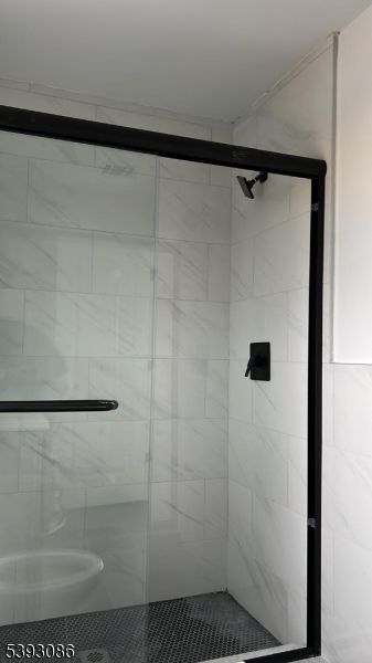 Bathroom, Glass Shower, Interior, Marble Walls