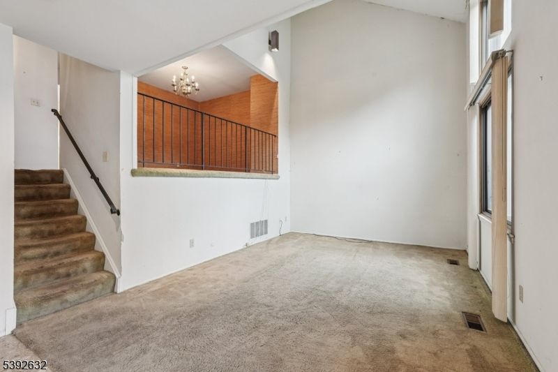Chandelier, Empty room, Interior