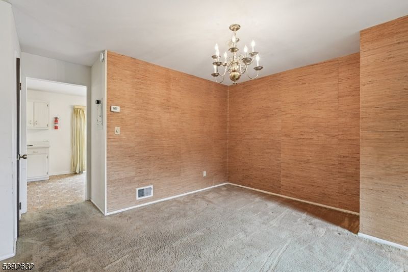 Chandelier, Empty room, Interior, Wooden Walls