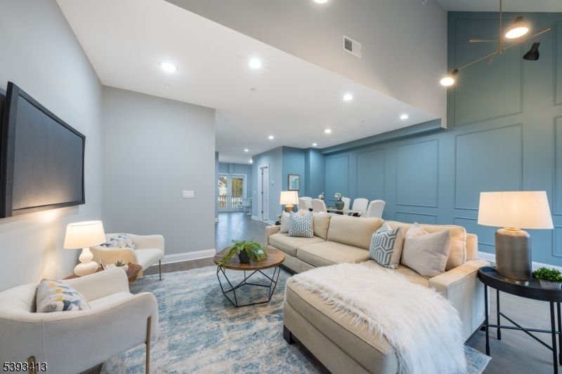 Interior, Living room, Recessed Lighting