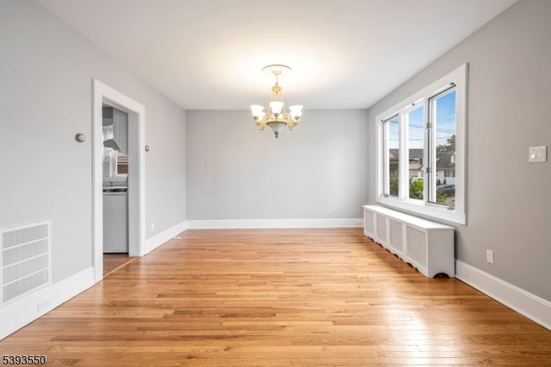 Chandelier, Empty room, Interior, Wood Texture Flooring