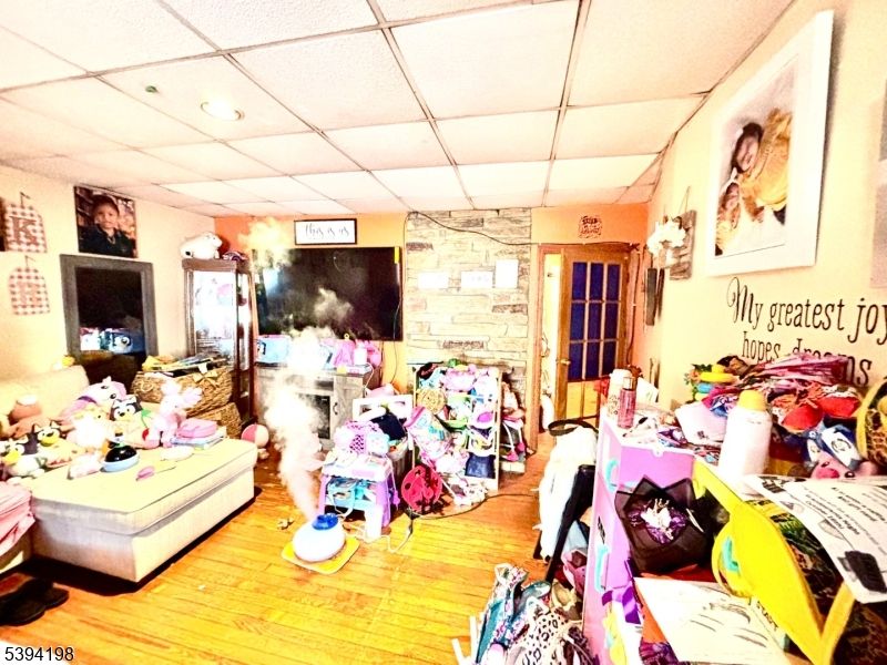 Interior, Recessed Lighting, Stone Walls, Wood Texture Flooring