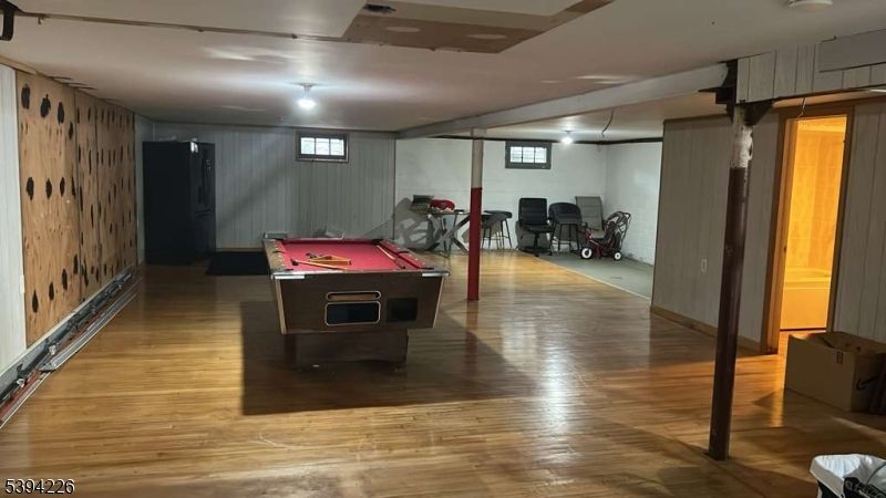 Billiard Table, Fitness Equipment, Game Room, Interior, Wood Texture Flooring