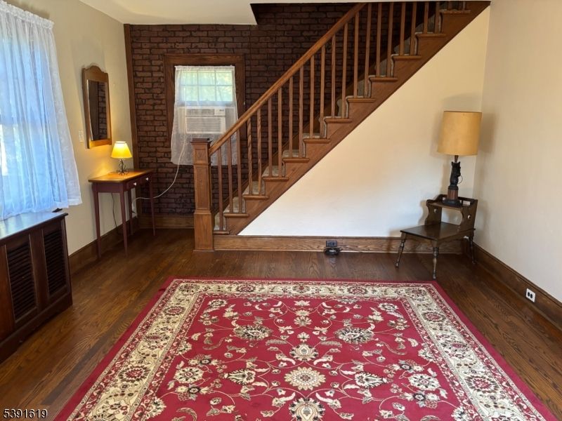 Interior, Stone Walls, Wood Texture Flooring