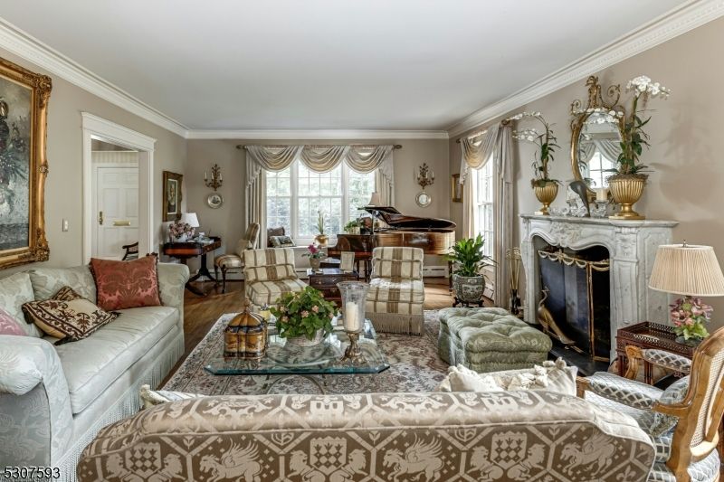 Fireplace, Interior, Living room, Piano, Wood Texture Flooring