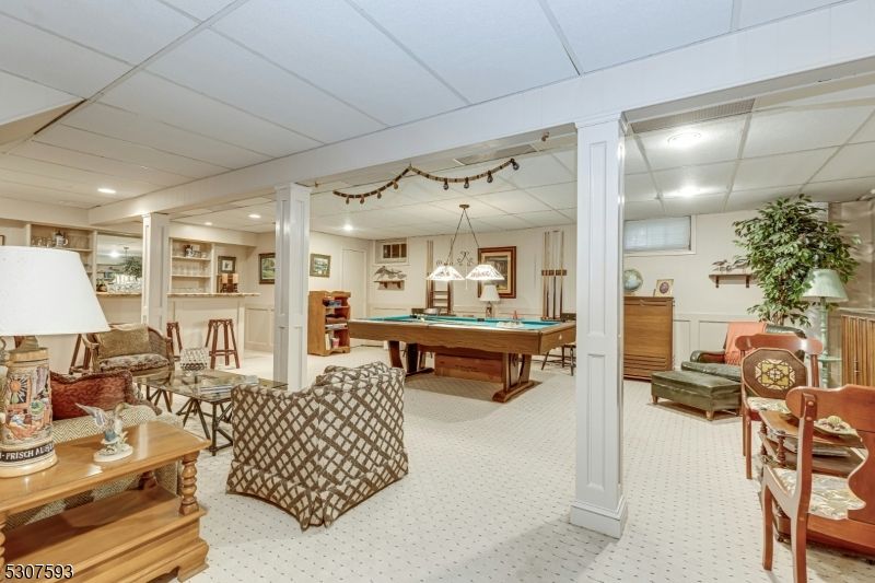 Billiard Table, Game Room, Interior, Living room, Pendant Lights, Recessed Lighting