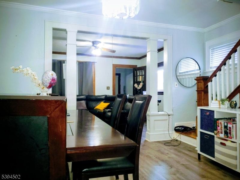 Dining room, Interior, Wood Texture Flooring