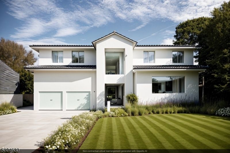 Attached, Exterior, Facade, Mediterranean