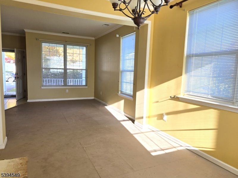 Chandelier, Empty room, Interior