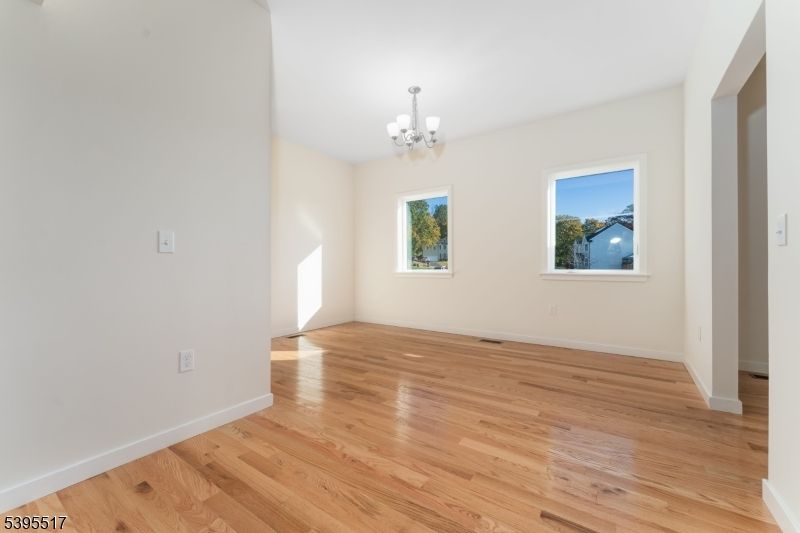 Chandelier, Empty room, Interior, Wood Texture Flooring