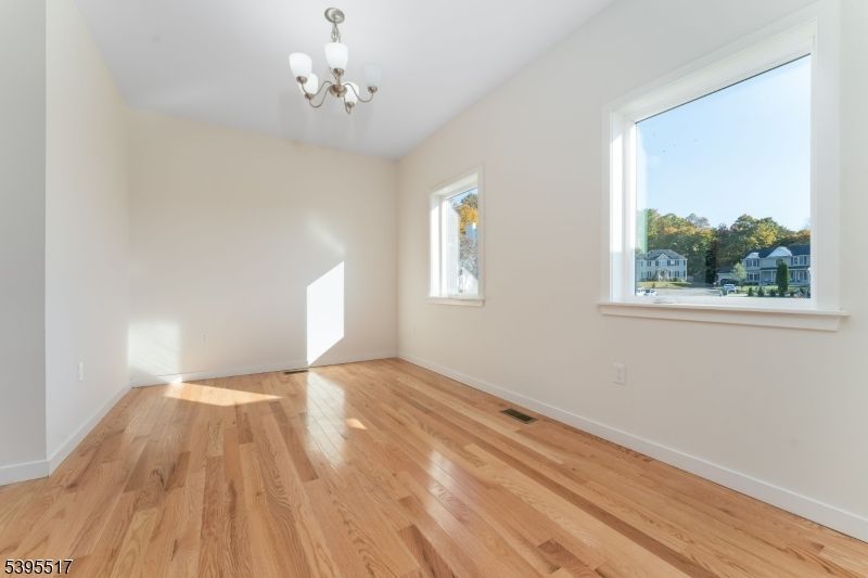 Chandelier, Empty room, Interior, Wood Texture Flooring