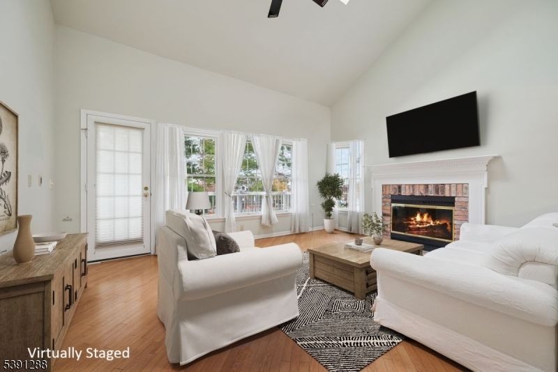 Fireplace, Interior, Living room, Wood Texture Flooring