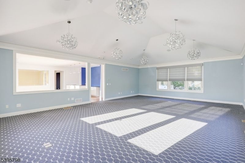 Chandelier, Empty room, Interior