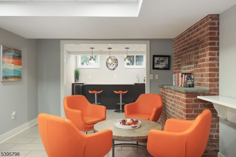 Interior, Pendant Lights, Stone Walls