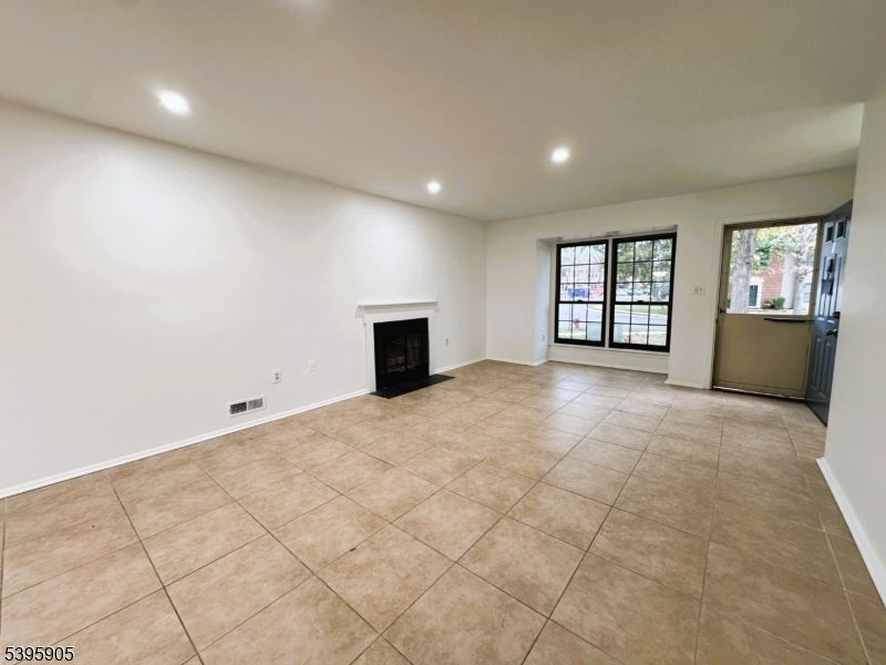 Empty room, Fireplace, Interior, Recessed Lighting