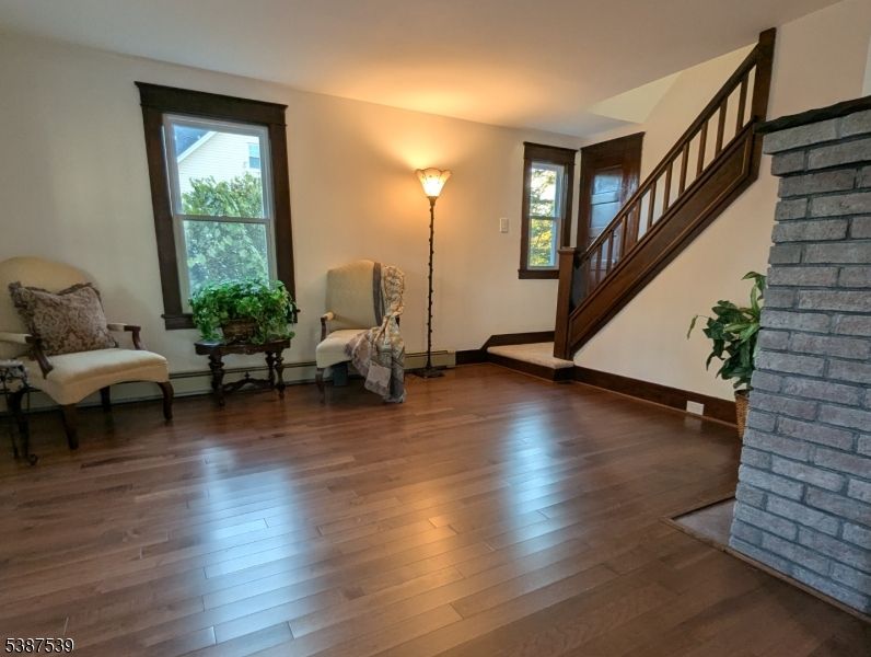 Interior, Stone Walls, Wood Texture Flooring