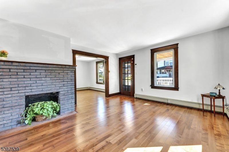 Empty room, Fireplace, Interior, Wood Texture Flooring