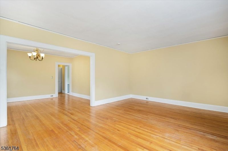 Chandelier, Empty room, Interior, Wood Texture Flooring