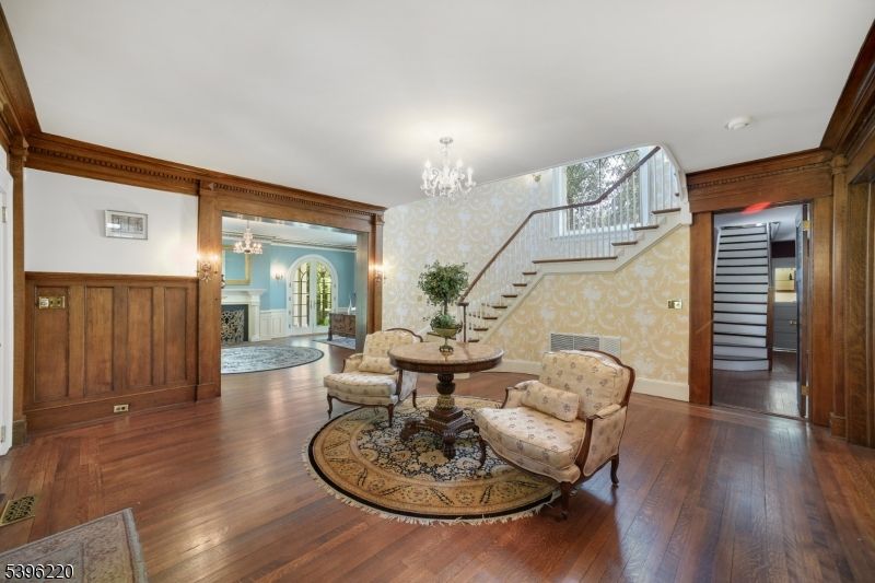 Chandelier, Interior, Wood Texture Flooring