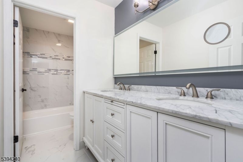 Bathroom, Dual Sink Vanities, Interior, Marble, Marble Walls