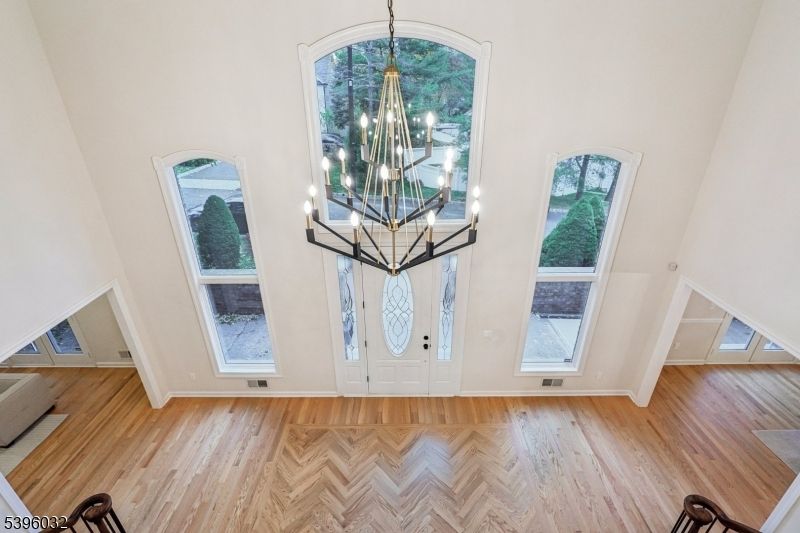 Chandelier, Interior, Pendant Lights, Wood Texture Flooring