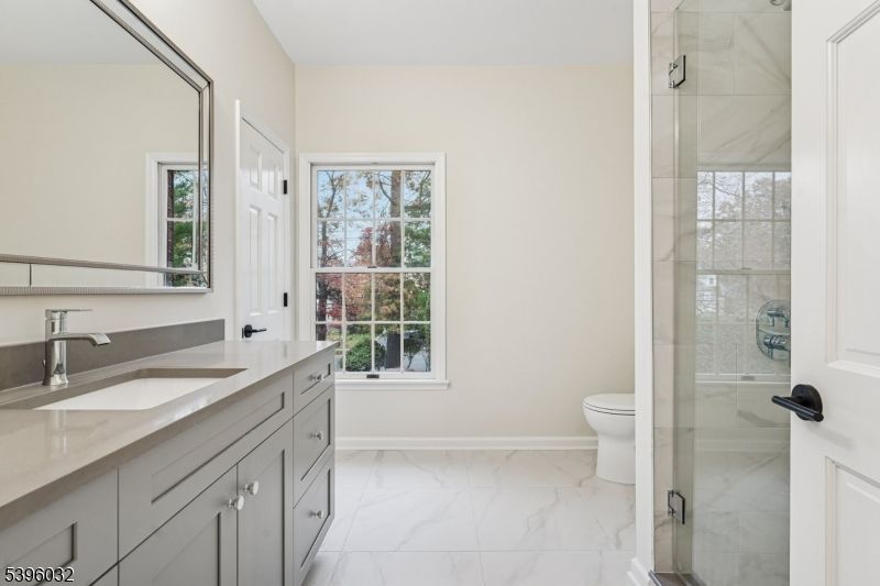 Bathroom, Glass Shower, Interior, Marble, Marble Walls