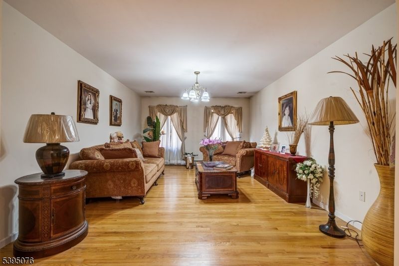 Chandelier, Interior, Living room, Wood Texture Flooring