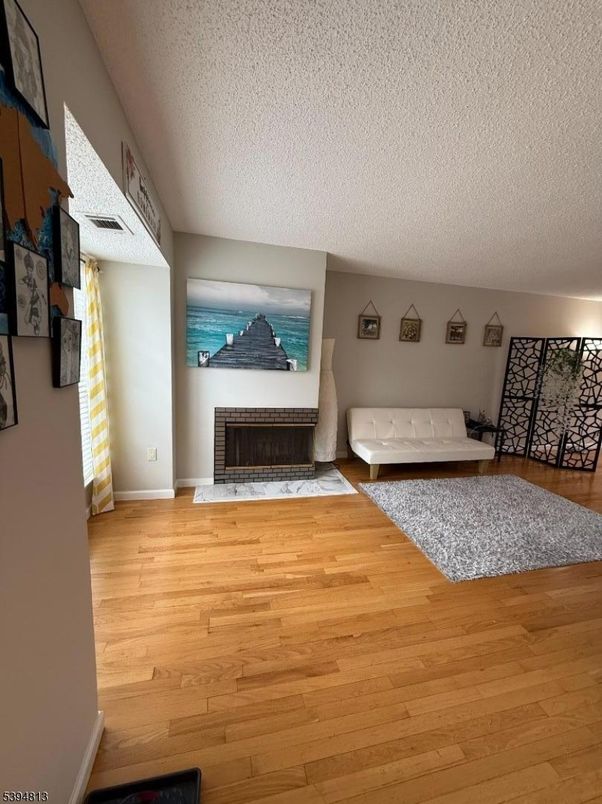 Fireplace, Interior, Wood Texture Flooring