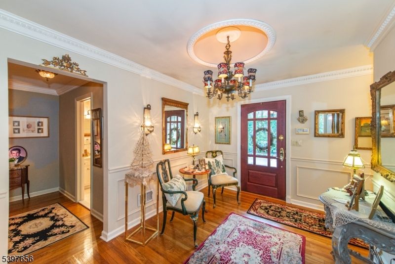 Chandelier, Interior, Wood Texture Flooring