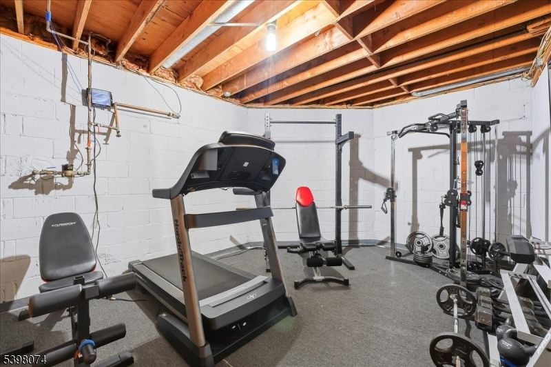 Fitness Equipment, Interior, Wooden Beams, Wooden Ceilings