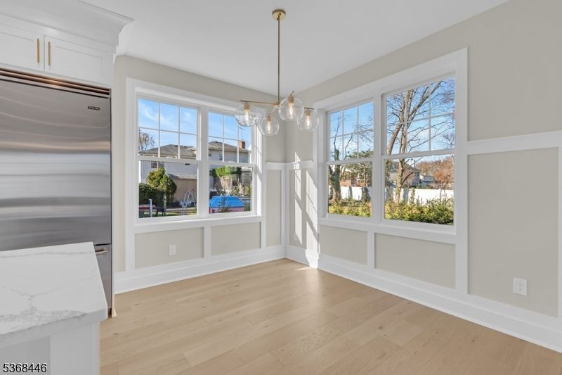 Interior, Kitchen, Pendant Lights, Wood Texture Flooring