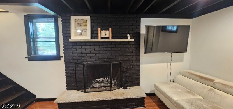 Fireplace, Interior, Wood Texture Flooring